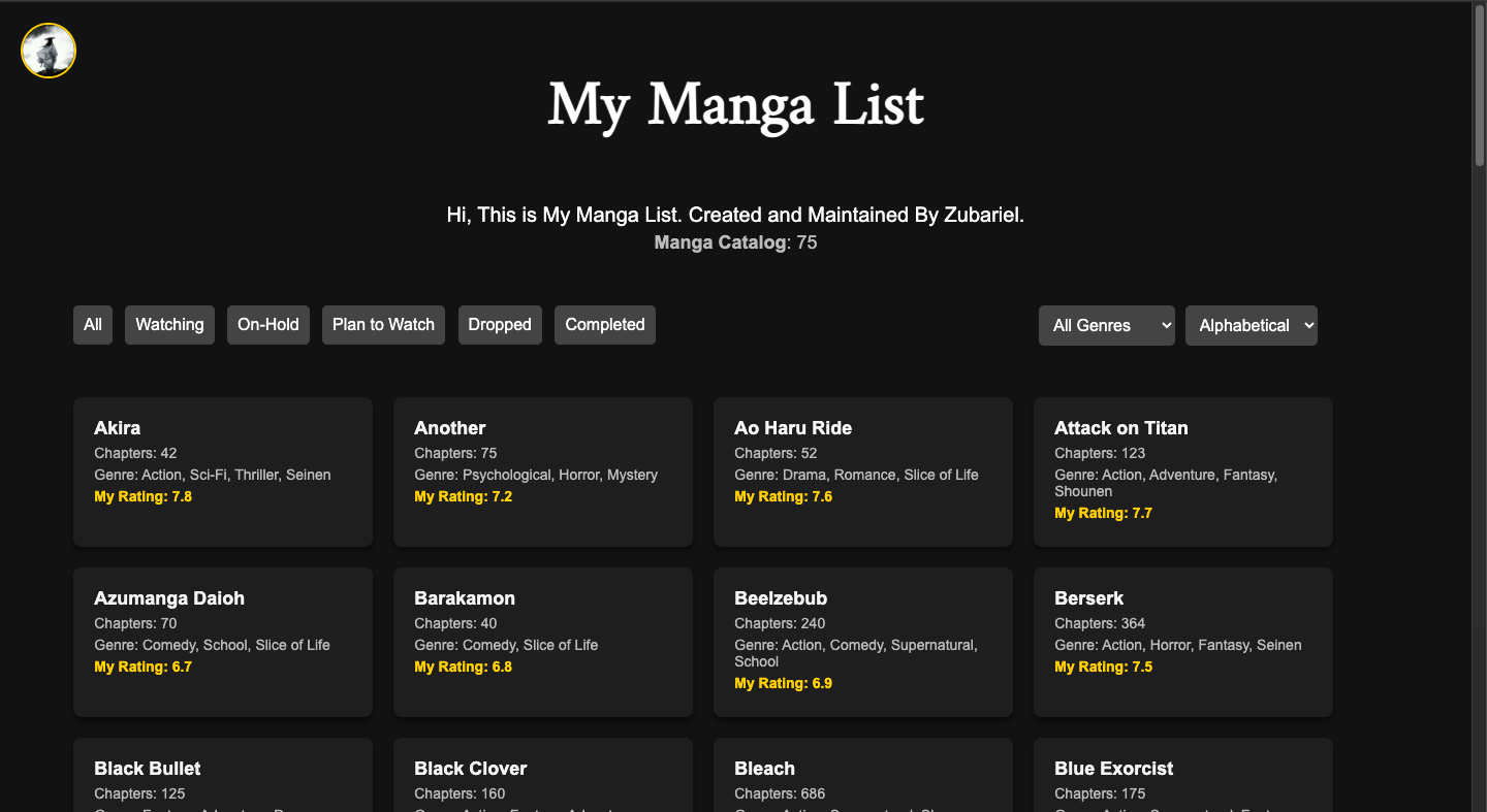 My Manga List